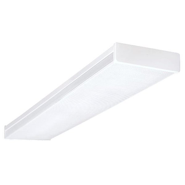 Nicor Lighting NICOR Lighting ACW-20-4H-UNV-50K 4 ft. High-Output Dimmable LED Wraparound with Prismatic Acrylic Lens; White - 5000K ACW-20-4H-UNV-50K